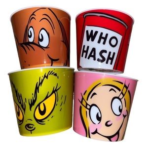 The grinch popcorn bucket set all 4 bundles